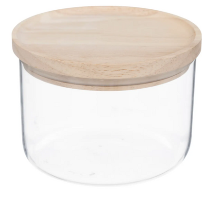 JAR L GLASS+WOOD 0,65L HERMET