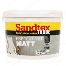 FINE TEXTURED MATT B/WHITE 10L SANDTEX TRADE