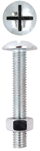 WIDE ROUNDED HEAD BOLT 4X30MM 15PCS