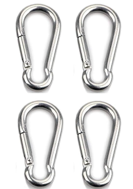 CARABINER HOOK 5X50MM 4PCS
