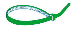 CABLE TIES GREEN 4.8X250MM 50PCS ELTECH