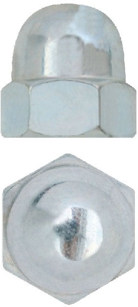 DOME NUTS ZPL 12MM DIN1587 100PCS GALVANIZE