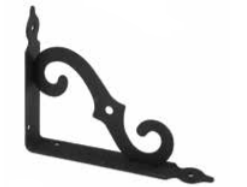 BRACKET SHELF FORJA P 150X200MM BLACK