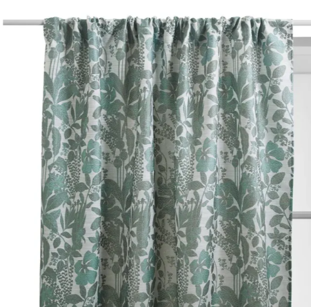 CURTAIN SAMARA LIGHT GREEN 140X260CM