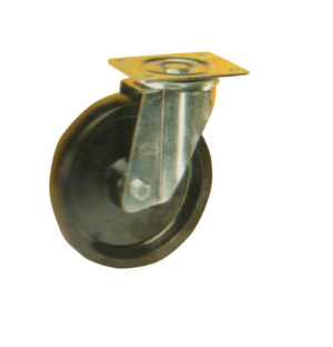 CASTER WHEEL FLANGE BLACK 50MM 50X19