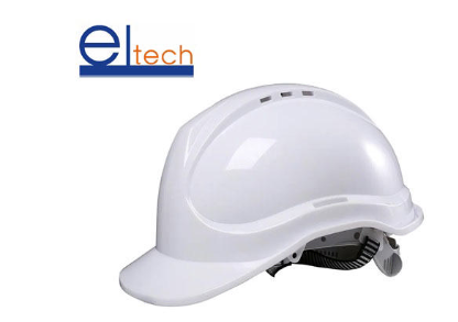 ELTECH SAFETY HELMET ADJUSTABLE WHITE