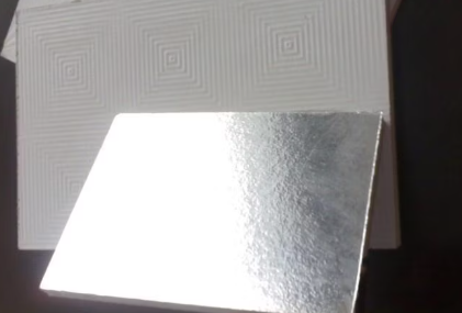 CEILING PANELS GYPSUM ALUFOIL 600X600X9MM 2.88 M2