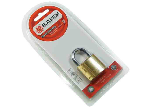 PADLOCK 25MM BLISTER BLOSSOM