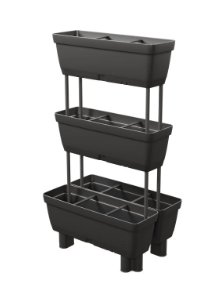 VERTICAL FLOWER POT 3TIER ANTHRACITE 490X322X890MM