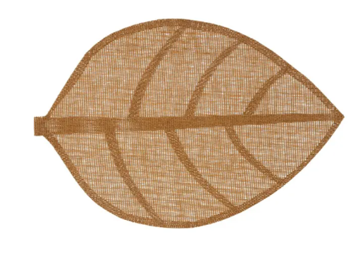 PLACEMAT LEAVE BROWN 50X33
