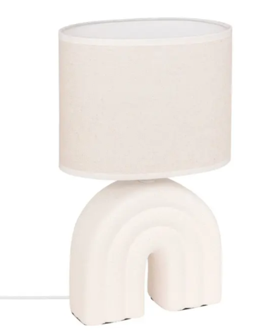 GABIN WHITE TABLE LAMP H32