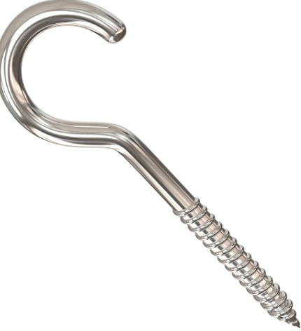 ROUND SCREW HOOK ZPL 14X35