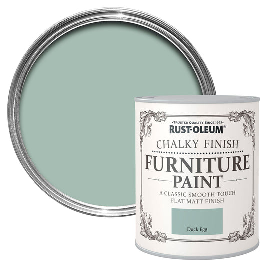 DUCK EGG CHALKY FURNITURE PAINT 750ML RUSTOLEUM