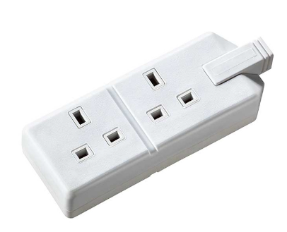 EXTENSION DOUBLE 13AMP TWO GANG HEAVY DUTY