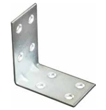 WIDE ANGLE BRACKET 80X80X30X2MM NICKEL