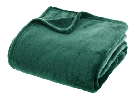 BLANKET FLANEL GREEN 180X230