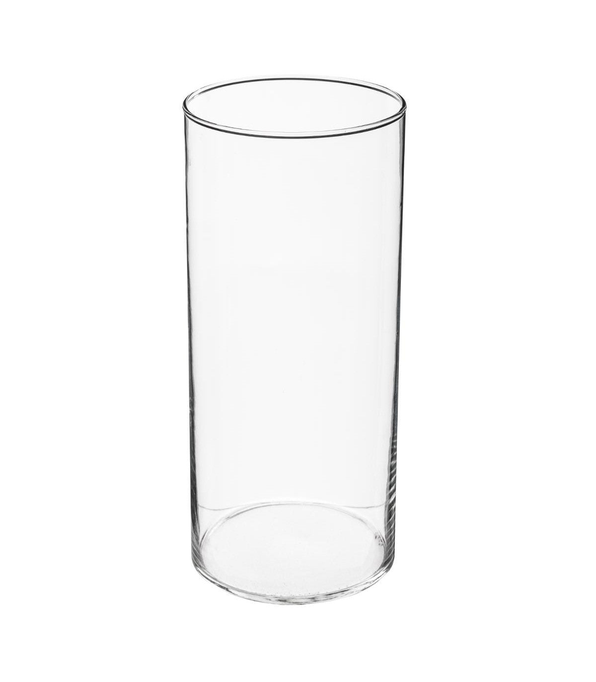 CLEAR CYLINDER VASE D13XH30
