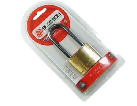PADLOCK LONG 50MM BLISTER BLOSSOM