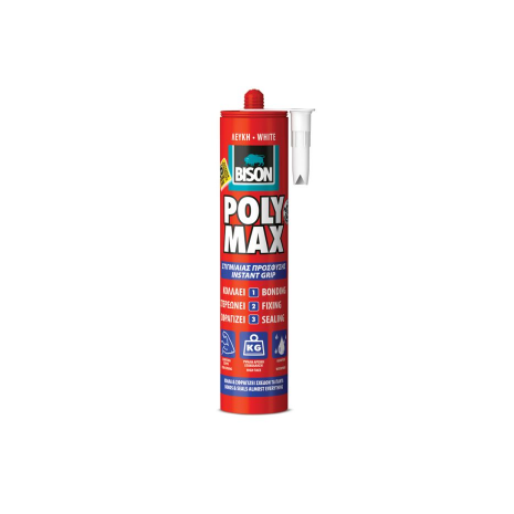 BISON POLY MAX INSTANT GRIP WHITE 425G