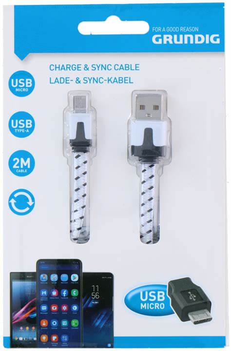 CABLE USB - MICRO USB NYLON 2M