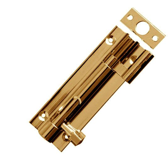 SLIDING BOLT BRASS NECKED 2.5"