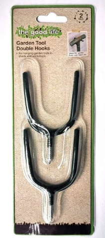 DOUBLE TOOL HOOKS 100X60MM 2PCS