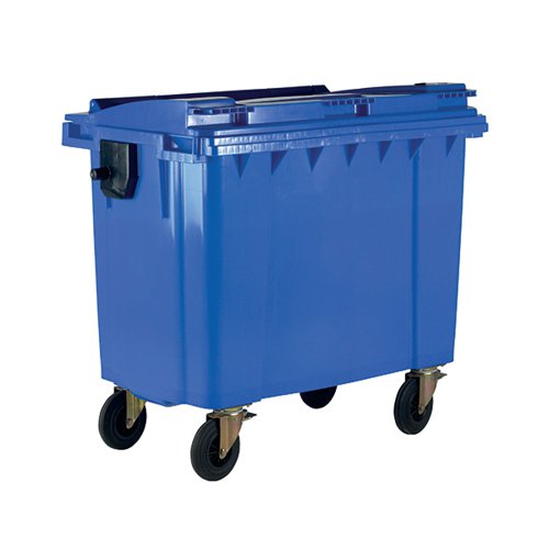 GARBAGE BIN COM 1100LTR BLUE