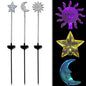 SOLAR LIGHT STAKE 60X8X8CM 3AS 24 2,25 OUTDOOR  DSPL SUN MOON STAR