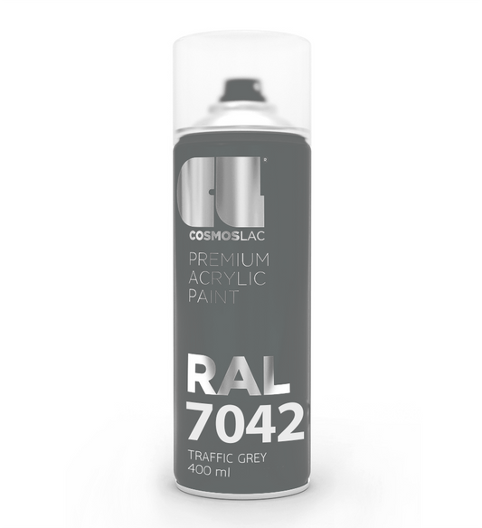 SPRAY TRAFFIC GREY RAL7042 N306 400ML COSMOSLAC