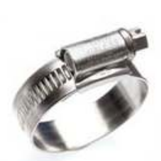 HOSE CLIPS 16MM ZINC PLATED 4PCS
