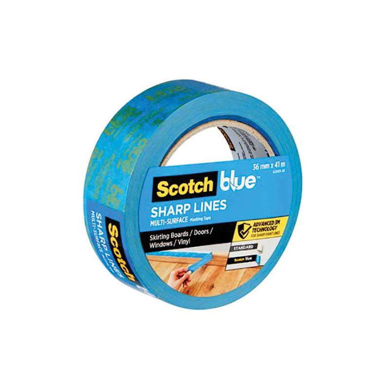 MASKING TAPE BLUE SHARP LINES SCOTCH 36MMX41MM