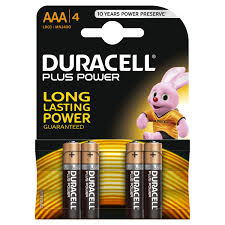 DURACELL MN 2400B  AAAX4  THICK