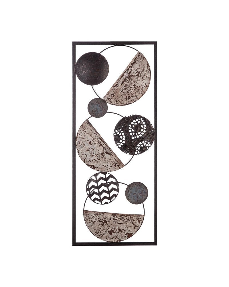 WALL DECO METAL ETHNIC 25X61