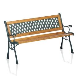 GARDEN BENCH CAST IRON/WOOD