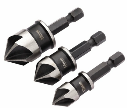 COUNTERSINK BIT SET 3PCS