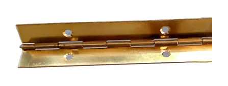 PIANO HINGE BRASS PLATED 2M
