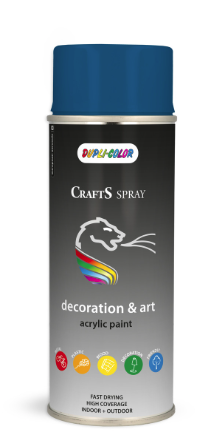 ΣΠΡΕΪ ΒΑΦΗΣ DUPLI-COLOR CRAFTS ENZIAN BLUE RAL 5010 ΓΥΑΛΙΣΤΕΡΟ 400ML