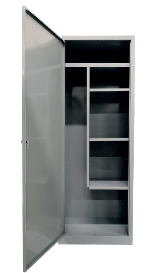 GRIMA ARMADIO METAL BROOM STORAGE CABINET 60X40X167CM