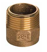 NIPPLE COPPER 15X1/2" MALE