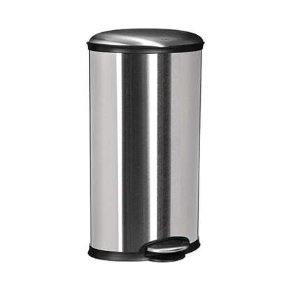 DUSTBIN OVAL 30L INOX