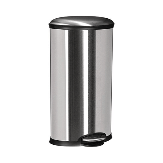 DUSTBIN OVAL 30L INOX