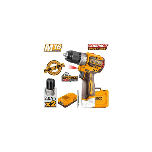 BRUSHLESS CORDLESS DRILL 20V SOLO 52NM INGCO