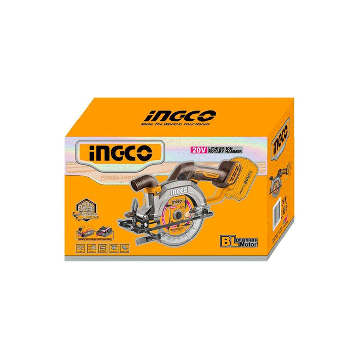 CIRCULAR SAW CORDLESS 20V 140MM SOLO INGCO
