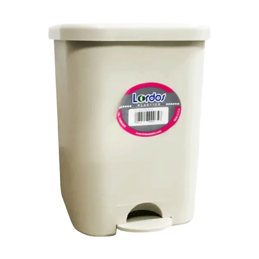 PEDAL BIN 9L WHITE-IVORY-FIBRE