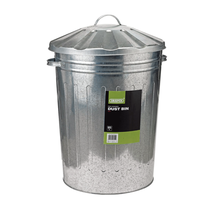GALVANISED DUSTBIN 85L & LID
