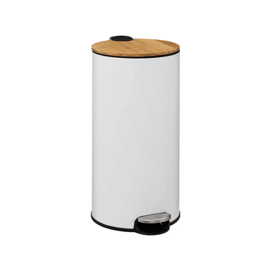 DUSTBIN 30L MODERN WHITE