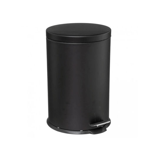 DUSTBIN ROUND 20L METAL BLACK