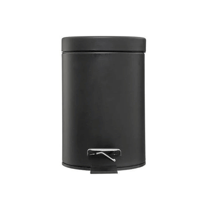 DUSTBIN ROUND 20L METAL BLACK