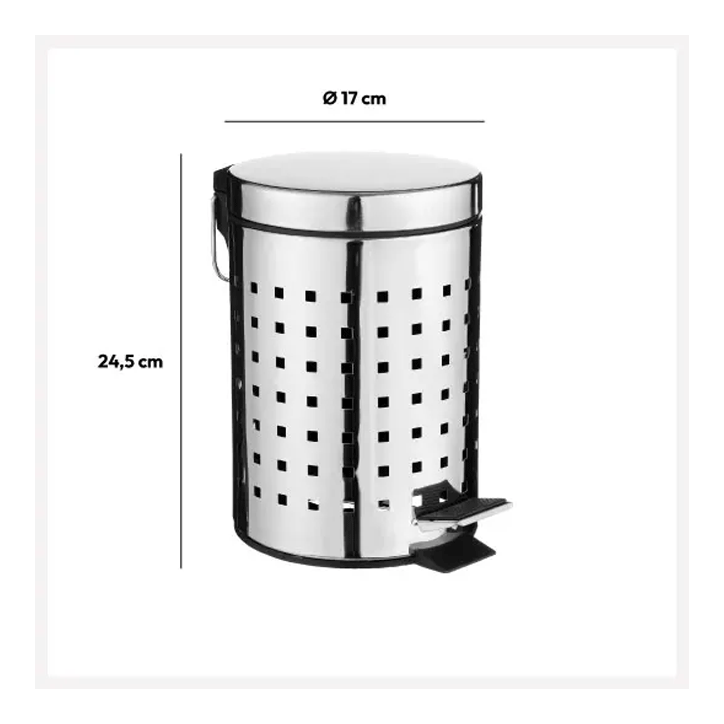 DUSTBIN CUBE S/S 3L