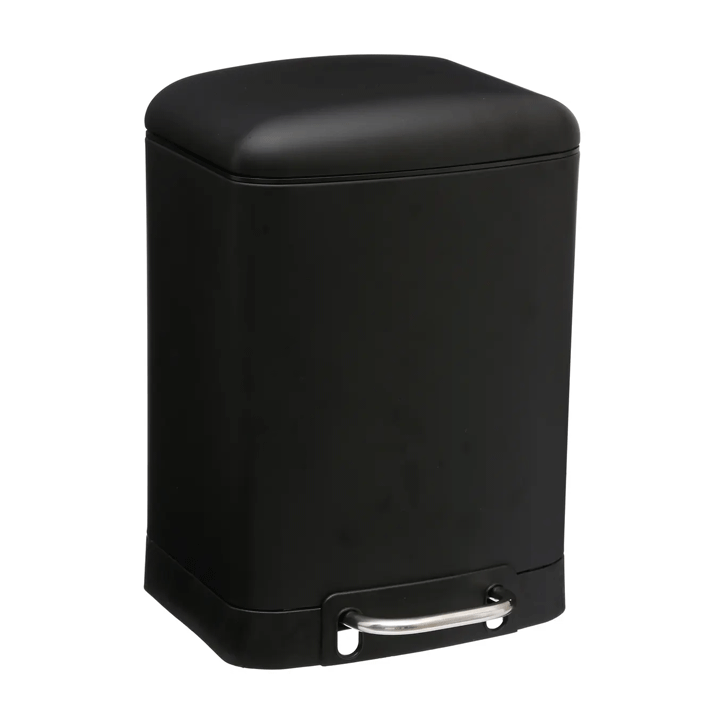 DUSTBIN ARIANE BLACK SOFTCL 6L